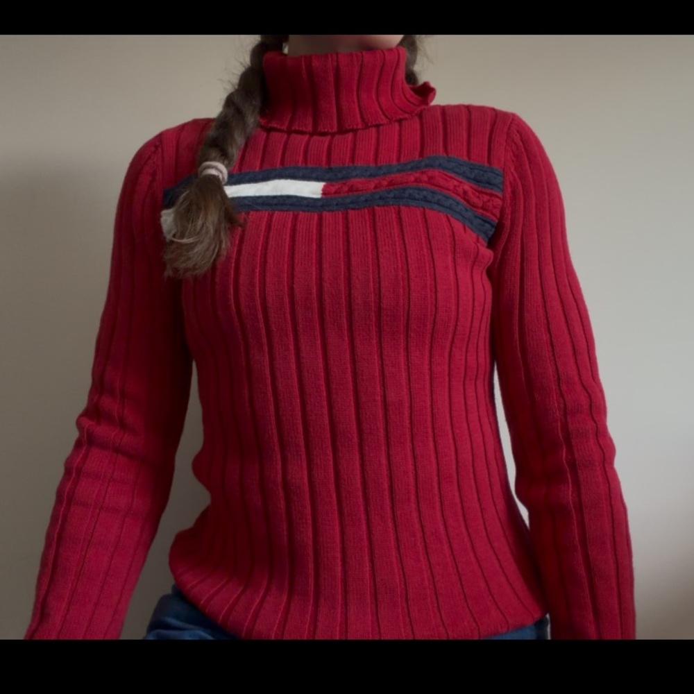 Tommy Hilfiger Cotton Cable Knit Turtleneck